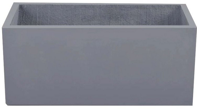 야외 시멘트화분 직사각 쏘서 농막 베란다 공사현장, 그레이, 시멘트, 32cmx32cmx32cm