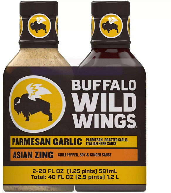 버팔로 와일드윙 파마산갈릭 소스 아시안 591ml 2병, 1팩