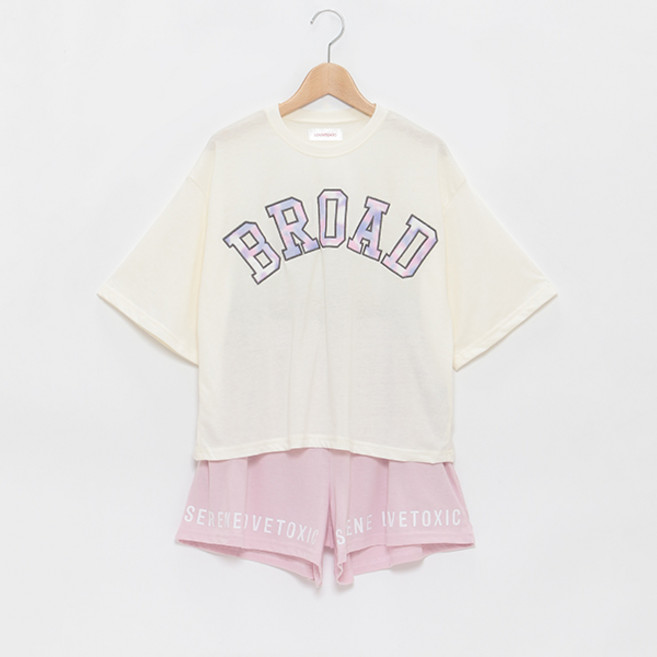 러브톡식 Lovetoxic 여아 반소매 & 릴랙스 상하 바지세트