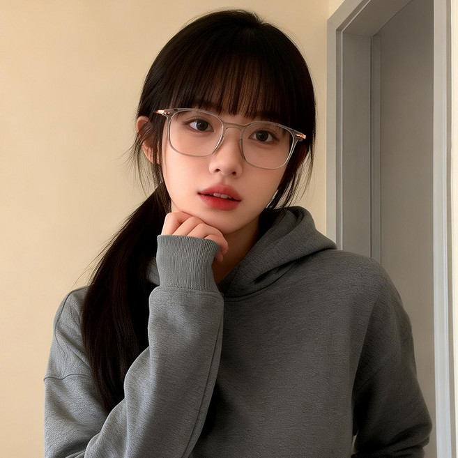 FEISEDY 블루라이트차단안경 초경량 TR 소재 사각형 데일리 PC 눈보호 안경 남여공용 B1323