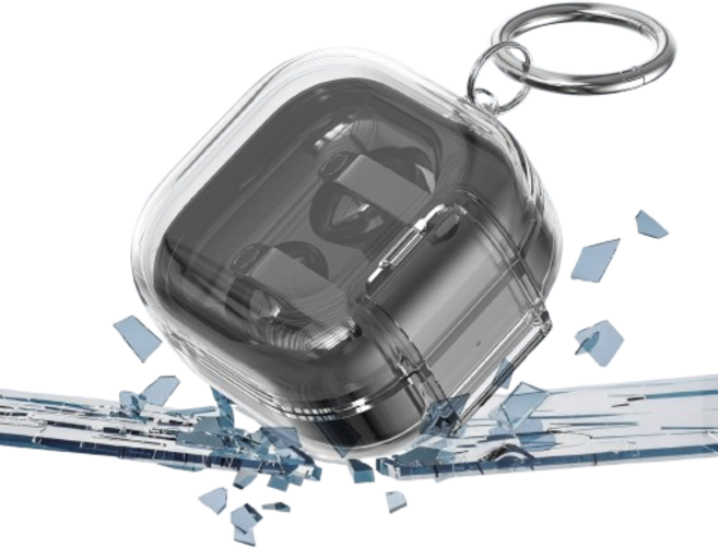 ANTIFLOW 버즈4 프로 이어폰 케이스 변색방지 거치 안심보호, 투명, 1개, 갤럭시 버즈4 / 버즈4 프로