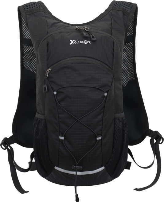 리치모리 초경량 아웃도어 등산 하이킹 백팩 방수 나일론 물백 호환 라이딩 가방, 블랙