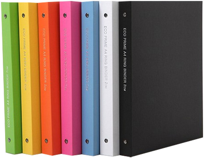 에코바인더 O링 3공바인더 A4 2cm, 50개, 연두