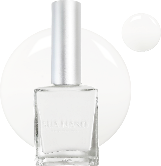 수아마노 프리미엄 고광택 유광 매니큐어 네일, 1개, 10ml, SM21. 화이트