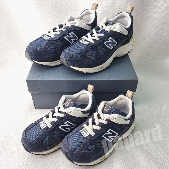 [국내매장판] 뉴발란스키즈 878 아동용 스니커즈 운동화 네이비/핑크 스웨이드