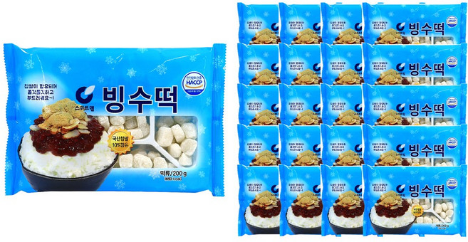 스위트웰 빙수떡 200g 20개 1박스