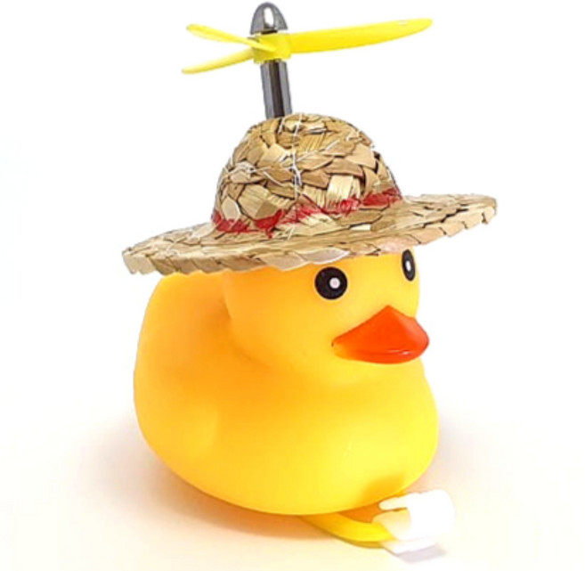 머스트해브템 LED 러버덕 라이트 자전거 오토바이 킥보드 필수품, 1개, 옐로