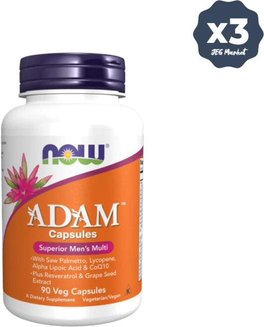 나우푸드 ADAM 남성 멀티비타민 90정 x 3 - 쿠팡