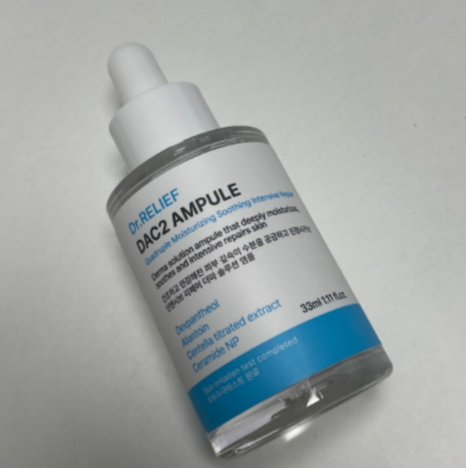 [베스트 수분 진정 앰플] 디에이씨투 수분 진정 인텐시브 리페어 앰플 닥터릴리프, 3개, 33ml