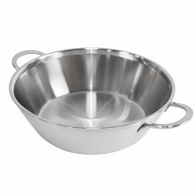 유유마트 스텐 304 통3중 인덕션 전골냄비 24~34cm 낮은/높은 2종, 높은 전골냄비 30cm, 1개