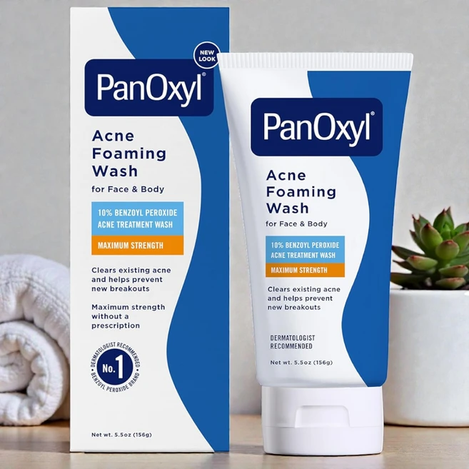 PanOxyl 판옥실(파녹실) 아크네 포밍 워시 벤조일 퍼옥사이드 10% 156g, 1병 - 쿠팡