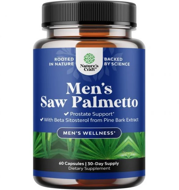 Saw Palmetto for Men with Beta Sitosterol - Saw Palmetto Extract Prostate Support Supplement for M, 1개 - 쿠팡