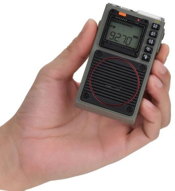 HanRongDa HRD787 AM FM SW WB 풀 밴드 라디오 휴대폰 앱 원격 제어 지원 미니 블루투스 TF 카드 플레이어, 한개옵션0
