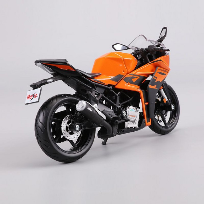 1:12 KTM RC 390 레이싱 레플리카 합금 오토바이 모형, 1개, KTM RC 390 (오렌지)