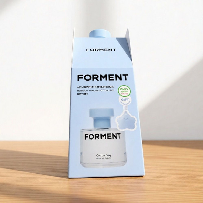 포맨트 시그니처 퍼퓸 코튼베이비+퍼퓸밤키링, 1개, 50ml