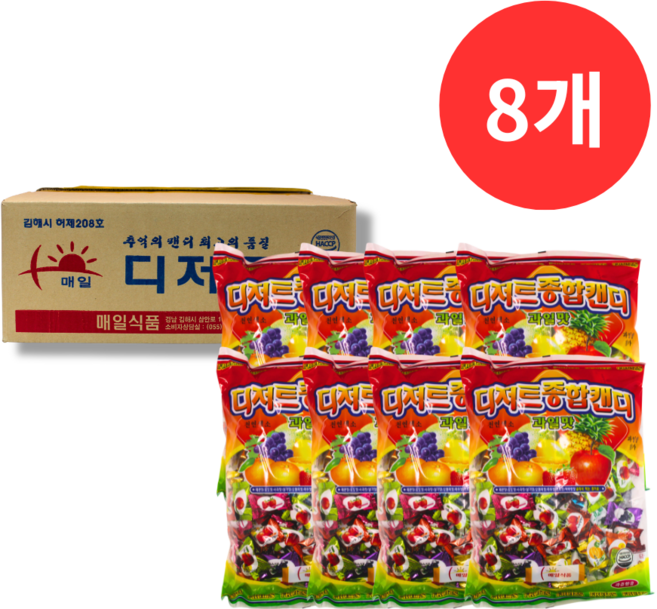 매일식품 업소용 디저트 종합캔디, 6개