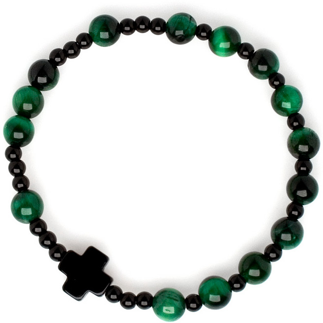 스타일썸 그린 호안석 천주교 카톨릭 묵주 팔찌 여성