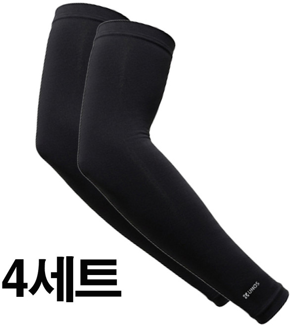 인콘트로 우노스 특대사이즈 매직 냉감 쿨토시 양손, 4세트, 블랙