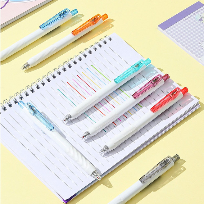칼라 중성 젤펜 다꾸펜 다이어리 필기 컬러펜세트 7색, 1세트