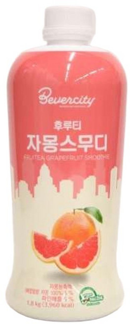 베버시티 후루티 자몽 스무디 1.8kg 자몽에이드 자몽 주스