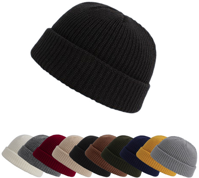 볼품 패션 니트 숏 비니