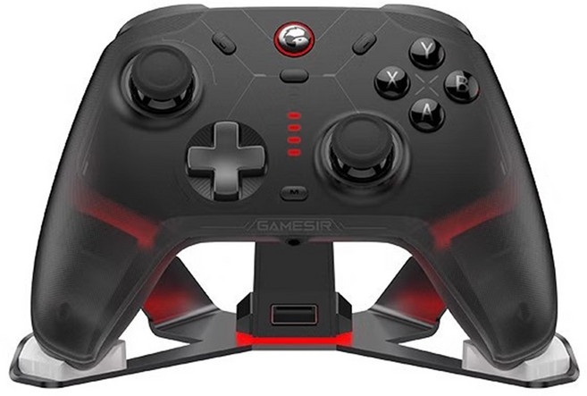 게임써 GameSir Cyclone 2 게임패드 무선 블루투스 컨트롤러 안드로이드호환 건은신화지원, 본품+충전지지대 블랙, 1개, 사이클론2