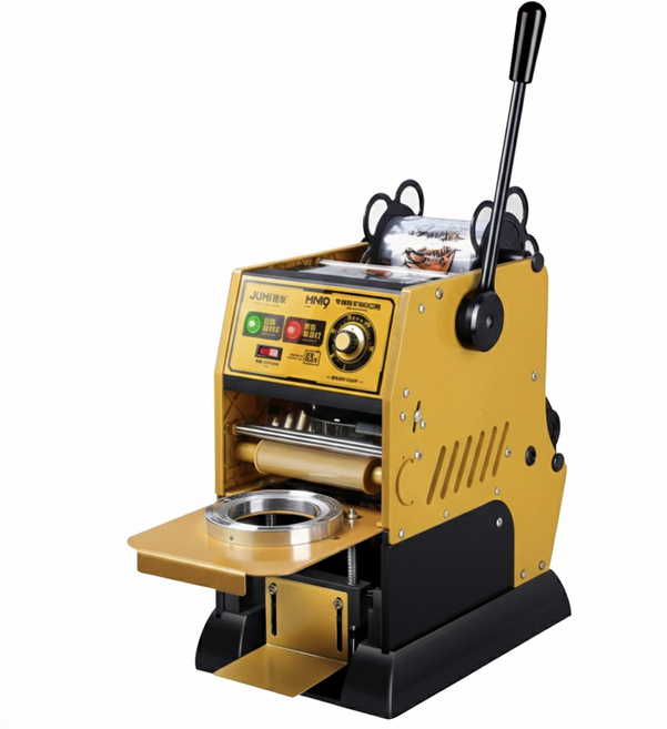 살림당 카페 컵실링기 업소용 음료 비닐 버블티 주스 포장 기계 밀봉 커피 배달, 1개, 수동 골드