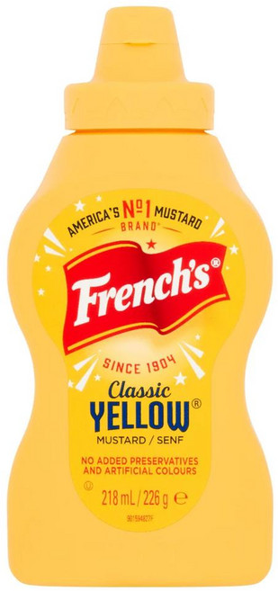 영국 프렌치 French's Classic Yellow Mustard 클래식 옐로우 머스타드, 226g, 10개