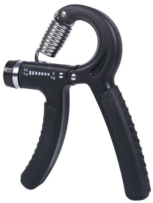 可調節握力器 指力訓練 手腕訓練 握力訓練健身器材, 黑色 基本款, 1個