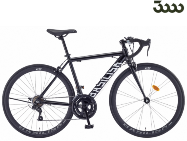 삼천리 2025 바실리스크 14단 700c 로드 사이클자전거, 490블랙, 1개