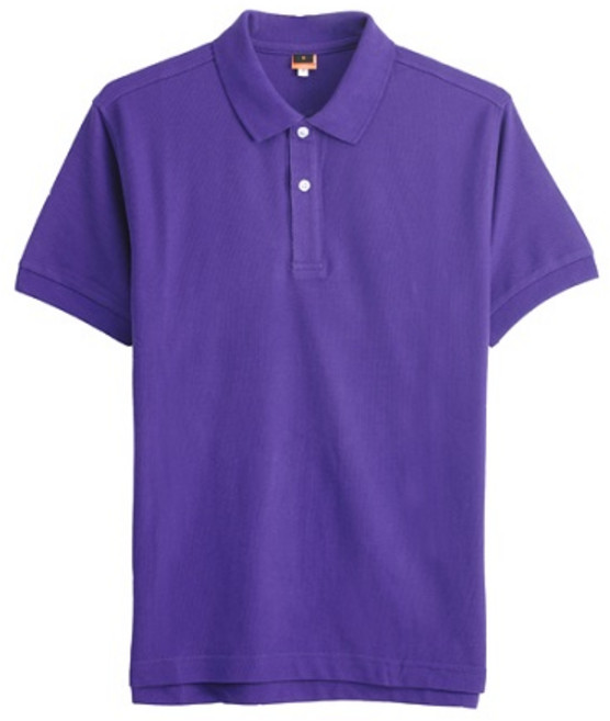 JUSN 台灣製 CVC網眼POLO衫 深紫色 共20色 團體服 制服 工作服