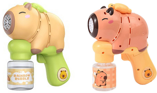 카피바라 자동 버블건 야외놀이 비눗방울 버블메이커, 1개, 단품