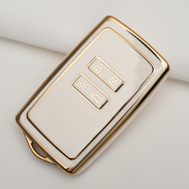 르노삼성 XM3 SM6 QM6 호환 스마트 차 키케이스 키홀더 TPU 키커버 리모컨, TA42, 화이트