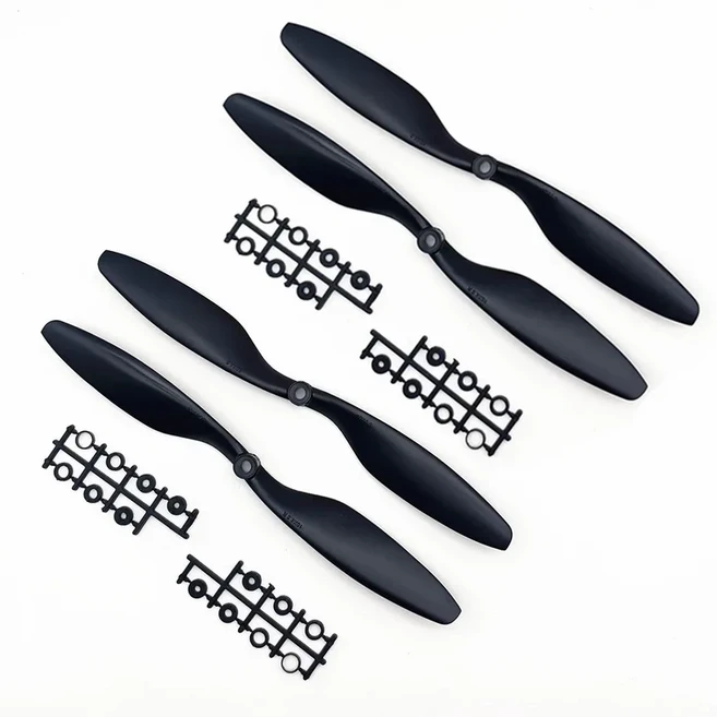 2/4pcs 1045 10 인치프로펠러 프로펠러 CW CCW 블레이드 DJI F450 F550 RC 쿼드 콥터 예비 부품 A2212 KV10, 04 1045 black 2 pair
