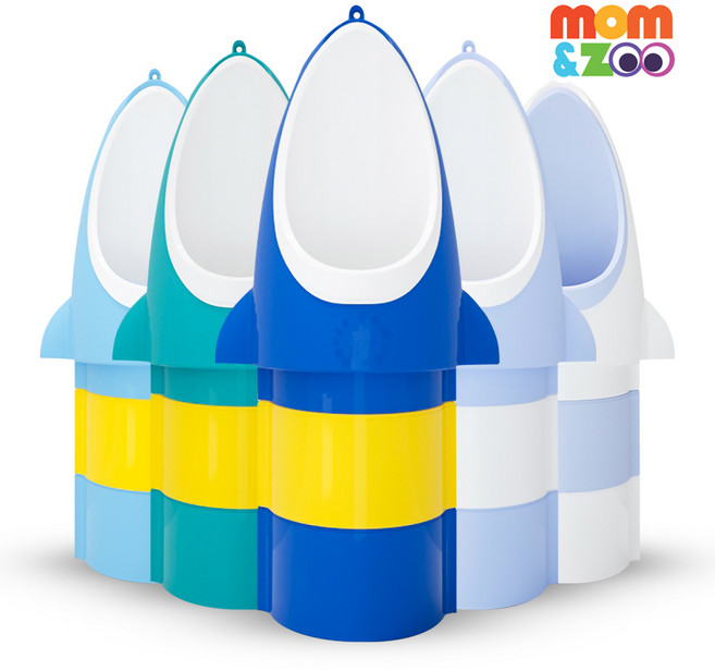 맘앤쥬 3단계 블록 로켓 소변기, 말라카이트 그린