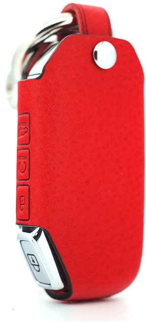 더뉴 레이 스마트키가죽케이스 PK14 키홀더 키링 2023년식~, 미네르바복스 레드
