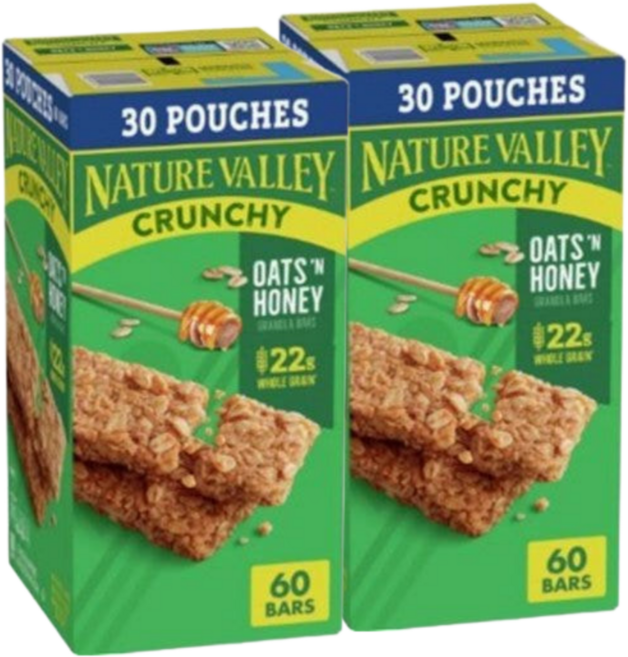 네이처밸리 크런치 오츠앤허니 그래놀라바, 60개, 42g