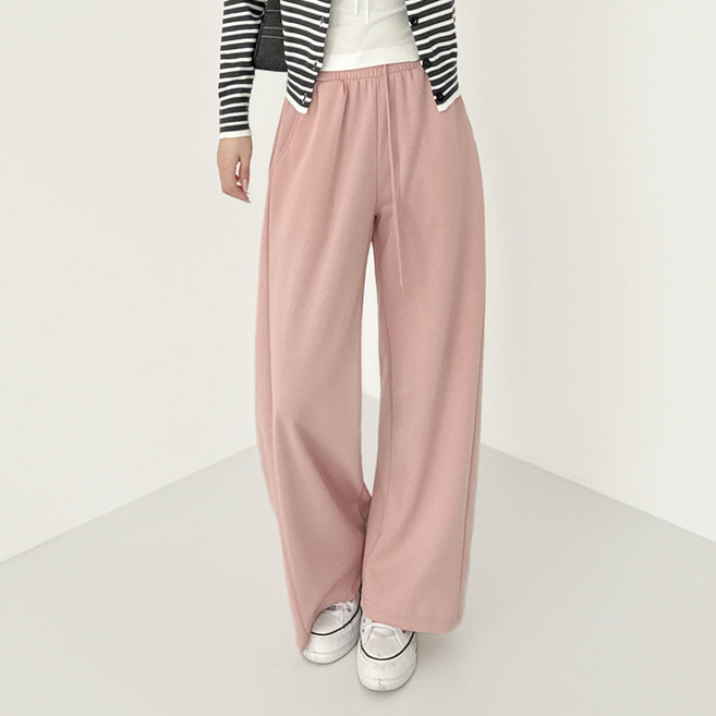 조이메리 여자 와이드 트레이닝 팬츠 롱 숏 운동복 옆턱 요가바지 츄리닝 바지 캔디스