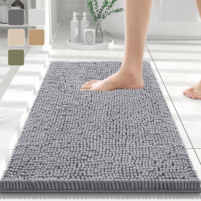 소울엔 구름결 발매트 빨아쓰는 부드러운 극세사 욕실, 딥 그레이