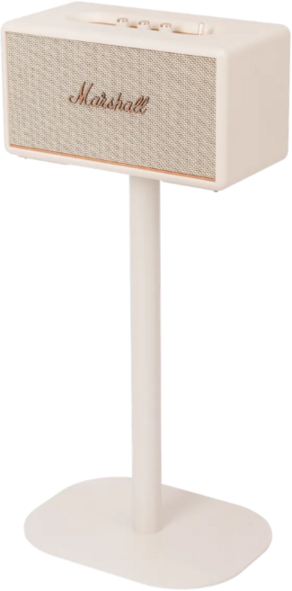 마샬 스피커 스탠드 스탠모어 2 3 고급형 거치대 [머치스탠드] 1 2 3 호환, 스탠모어 무광 크림 스탠드+3M 케이블(백색), 백색, 1개