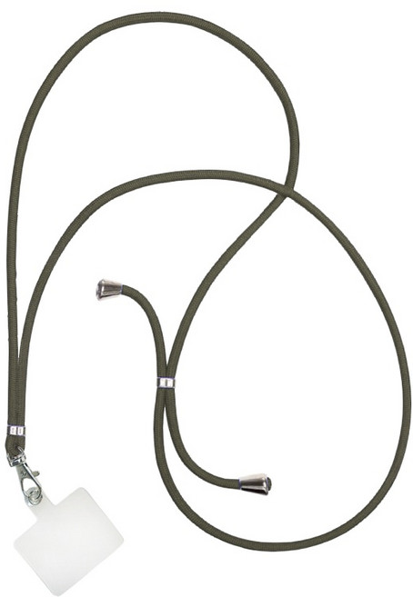 手機掛繩，多功能掛繩夾片，適用手機背帶、手機吊飾, 萬用手機掛繩-軍綠,不含運費訂單滿50元才出貨, 1個