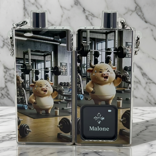 헤스티유 전자담배 12간지 캐릭터 투명 TPU 케이스 말론 전담 호환용, 1개, 소띠