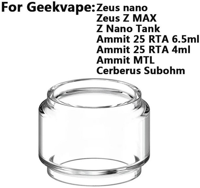 버블 유리 튜브 탱크 교체 미니 컵, A. 5PCS, 2. Zeus Z MAX 4ml