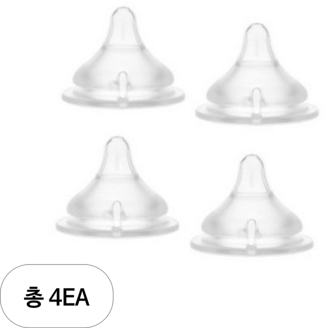 티지엠 쌀알 트라이탄 젖꼭지, 2단계, 4개