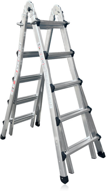 라이콤 LS사다리 5단 알루미늄 다목적 접이식 A형 H형 높이조절 가정용 산업용 안전사다리, 1개