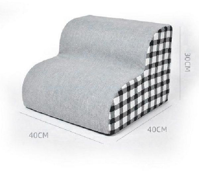 프리미엄 반려동물 강아지 경사로 & 계단, 그레이