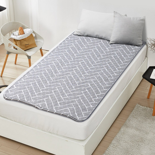 국산 고급 탄소매트 카본매트 온열 전자파없는 침대 전기장판 세탁가능, 1cm, 1인용 싱글, 2.스윗헤링본