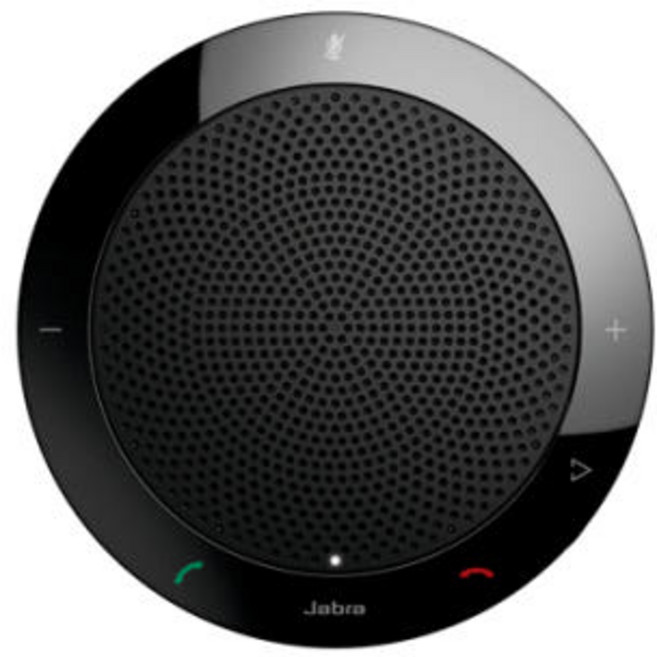 Jabra 휴대용 스피커폰 Speak 410/재택근무/온라인수업/화상회의/컨퍼런스콜, 단품, 블랙, [UC]