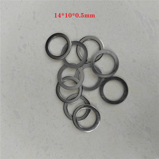 자전거 체인 MTB 도로 체인링 볼트 가스켓 휠 나사 와셔 크랭크셋 와셔 링 0.5mm 1mm 2mm 5mm 10 개, 없음