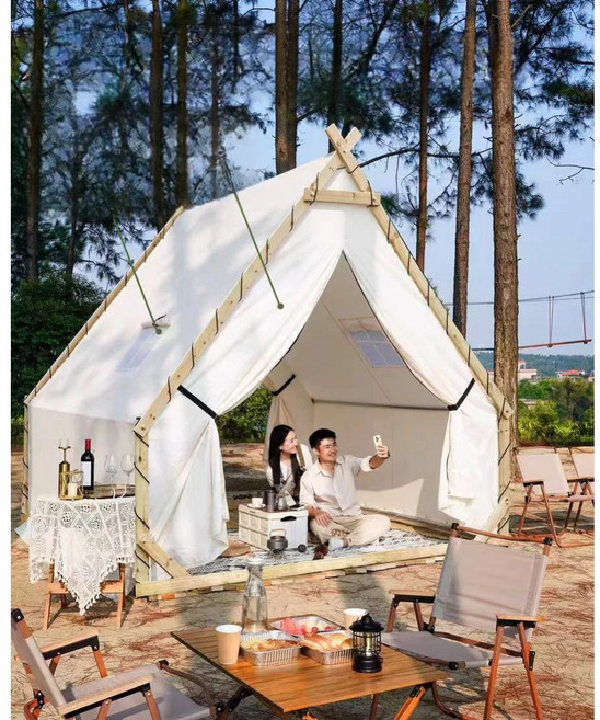 글램핑 인디언텐트 야외 삼각 티피 감성 불멍 장박, 2.5m